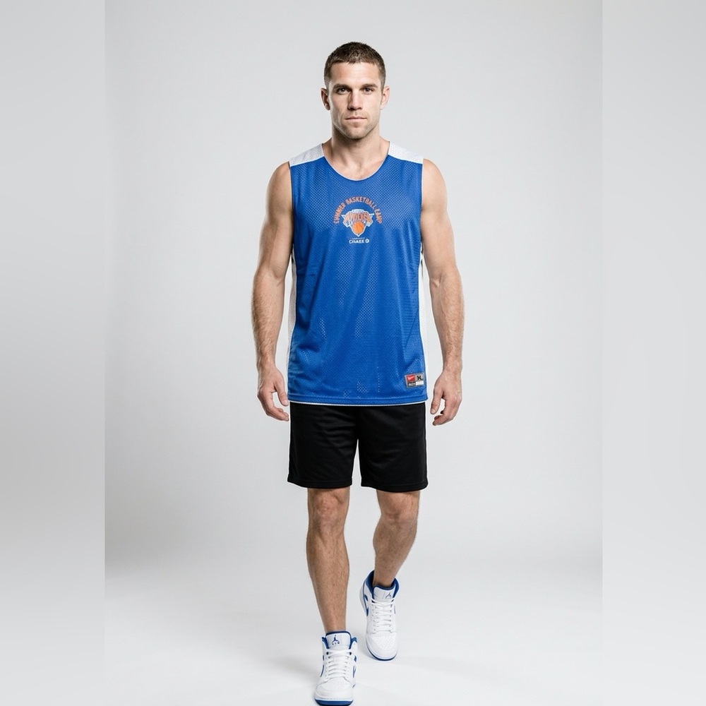Nike New York Knicks Summer Basketball Camp Reversible Jersey Men Size XL